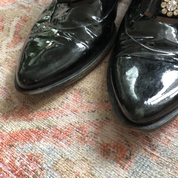 Chloe rhinestone patent leather ankle booties - Picture 5 of 10
